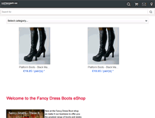 Tablet Screenshot of fancydressboots.com